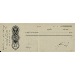 Poland, set of 6 bills of exchange with various stamp duties (blanco), 20th century.
