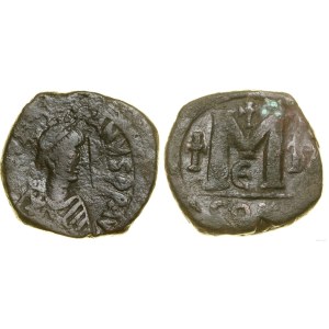 Byzantium, Justinian I, follis, (527-565), Constantinople