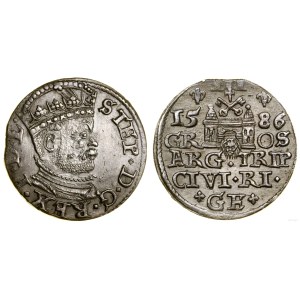 Poland, trojak, 1586, Riga