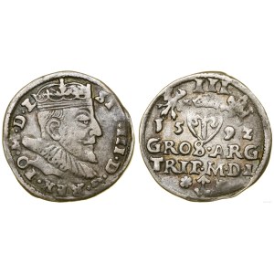 Poland, trojak, 1592, Vilnius