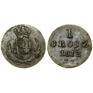 Poland, 1 grosz, 1812 IB, Warsaw