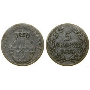 Poland, 5 groszy, 1835, Vienna