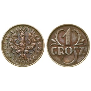 Poland, 1 grosz, 1925, Warsaw
