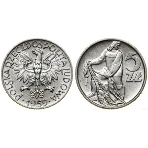 Poland, 5 zlotych, 1959, Warsaw