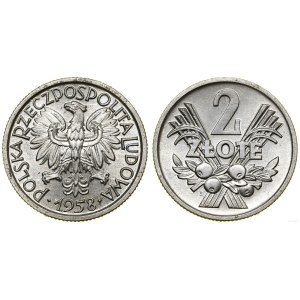 Poľsko, 2 zloté, 1958, Varšava