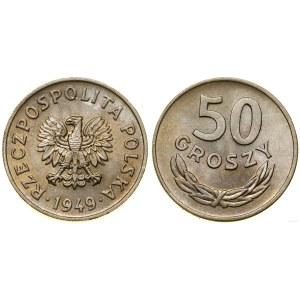 Poland, 50 groszy, 1949, Kremnica