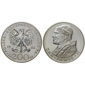 Poľsko, 200 zlotých, 1982, švajčiarska mincovňa