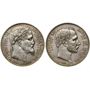 Danimarca, 2 rigsdaler, 1863, Copenaghen