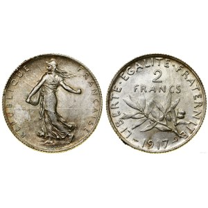 France, 2 francs, 1917, Paris