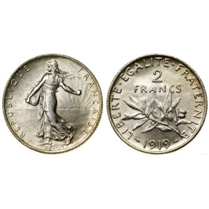 Francúzsko, 2 franky, 1919, Paríž