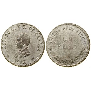 Mexico, 1 peso, 1915, Oaxaca