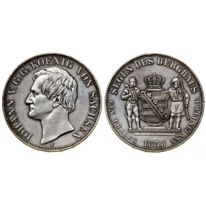 Deutschland, Bergbau-Taler (Ausbeute Taler), 1858 F, Dresden