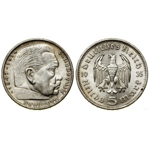 Allemagne, 5 marks, 1935 A, Berlin