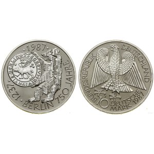 Deutschland, 10 Mark, 1987 J, Hamburg