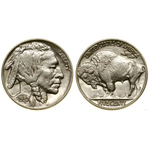 Stany Zjednoczone Ameryki (USA), 5 centów, 1937, Filadelfia