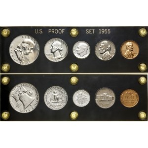 Stany Zjednoczone Ameryki (USA), zestaw rocznikowy - PROOF, 1955, Filadelfia
