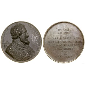 Frankreich, Medaille aus der Serie Herrscher von Frankreich - Heinrich IV. der Große