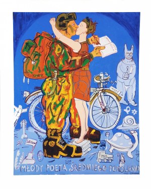 Edward Dwurnik (1943 - 2018), Młody poeta średniego pokolenia, 2010