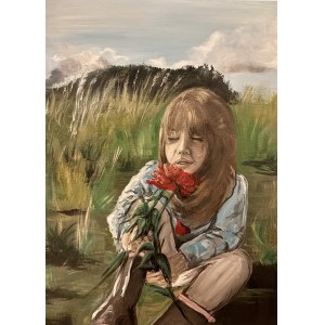 Karolina Kostrzewska (b. 1985), Girl with a flower