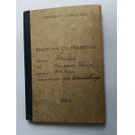 ID BOOKLET KRAKÓW JAGIELLONIAN UNIVERSITY, STUDENT OF FORESTRY FACULTY, 1946