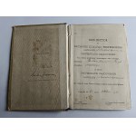 ID BOOKLET KRAKÓW JAGIELLONIAN UNIVERSITY, STUDENT OF FORESTRY FACULTY, 1946