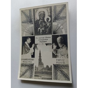 PHOTO OF CZĘSTOCHOWA JASNA GÓRA MOTHER OF GOD CARDINAL ST WYSYZYŃSKI PRIMATE OF POLAND, POPE PIUS XII