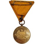 Austria-Hungary, bronze medal of honor for 25 years of meritorious service in fire and rescue. Franz Joseph