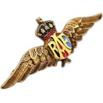 A Royal Air Force (RAF) World War II "sweetheart" type brooch. [Aviation ]