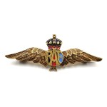 A Royal Air Force (RAF) World War II "sweetheart" type brooch. [Aviation ]
