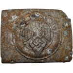 Belt buckle of the Hitlerjugend (HJ) youth organization during the Third Reich.