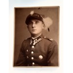 Portrait photograph - Podhalanczyk - 4th Podhalanski Rifle Regiment, Cieszyn II RP [ regimental badge ].