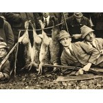 Group photo - First Hunting of the State Forest School in Bolechow, Bolechow 12/XI 1922 [ hunting, State Forests, Lesko ].