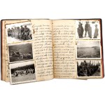 Journal / album with 53 photographs from the period of the Second Republic of Poland - [ Huta Pokój - Bytom, Bydgoszcz Railway Station, Gdańsk Shipyard, Gdańsk, Jawiszowice , Luxtorpeda - Glider Workshop, gliding, aviation, Military Service Grodek Jagiell