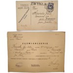 District Complementary Komenda Uzplementnień Żywiec - Polish Army - Bielsko / Brzeszcze 1936 [ seal, signature Major Jan Klos ].