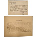 District Complementary Komenda Uzplementnień Żywiec - Polish Army - Bielsko / Brzeszcze 1936 [ seal, signature Major Jan Klos ].