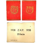Polish Scouting Association - ZHP - Legitimation / 20th anniversary of scouting in Jawiszowice 1958 [ scouting ].