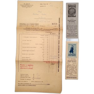 Publisher M. Arct - Book ordering / Card advertising bookmarks - St. Adalbert's Bookstore / Atlas Bookstore [ bibliophilism ].
