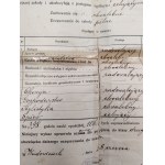 School certificates and morals - Wadowice 1920s/30s