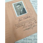Bolshevik War 1920 - Letter to the Headquarters of the Column of the 2nd Army Headquarters in the Field - Buczkowice 1920 [ Seal of the Municipality Office and signature of the Mayor + Personalausweis Cader ].