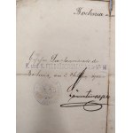 Certificate of military service - Field Rifle Battalion No. 13 Bochnia 1903 [ Feldfagerbataillen ].