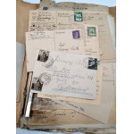 Large collection of documents and private correspondence from the Second Polish Republic and occupation [ Silesia, Jawiszowice, Brzeszcze, Bielsko, Myślenice, Katowice, Oświęcim, postcards and letters, bills, etc. ]