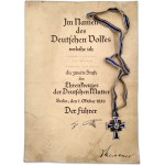 Racibórz - Awarding of the Cross of Honor of the German Mother of the Second Class together with the Cross, Berlin October 1, 1939 [ Third Reich, Silesia , Occupation ].