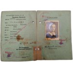 Ausweis der Deutschen Volksliste: Legitimation of the German nationality list - Cieszyn - Teschen 1942 [ Third Reich ].