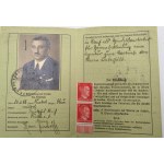 German Legitimationskarte (card) for merchants and sales representatives from 1941 [ Third Reich ].