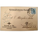 Cieszyn - Kutzer & Cie - Printing and Paper Trade - bill on paper [ correspondence card ], Teschen 1905
