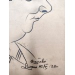 Lviv - Drawing - Polish Soldier - Second Republic [ Polish Army, Caricature ].