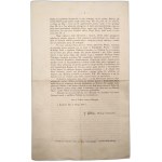 List pasterski wydany przez Albina Dunajewskiego , Biskupa Krakowskiego, Kraków 1888 rok