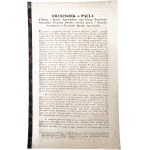 Pastoral letter by Francis de Paula , Bishop of Tarnów, Tarnów 1833