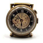 Military type watch with chronograph 1940s [ ORA ].