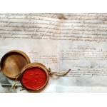 Doctoral Diploma of the Royal Hungarian University Parchment, Latin print and manuscript, wax seal in wooden tin (bulla), Budapest 1874
